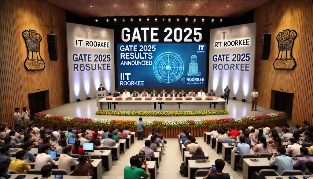 IIT Roorkee officials have confirmed that the GATE 2025 results will be announced by 7 pm today 2 A press conference at IIT