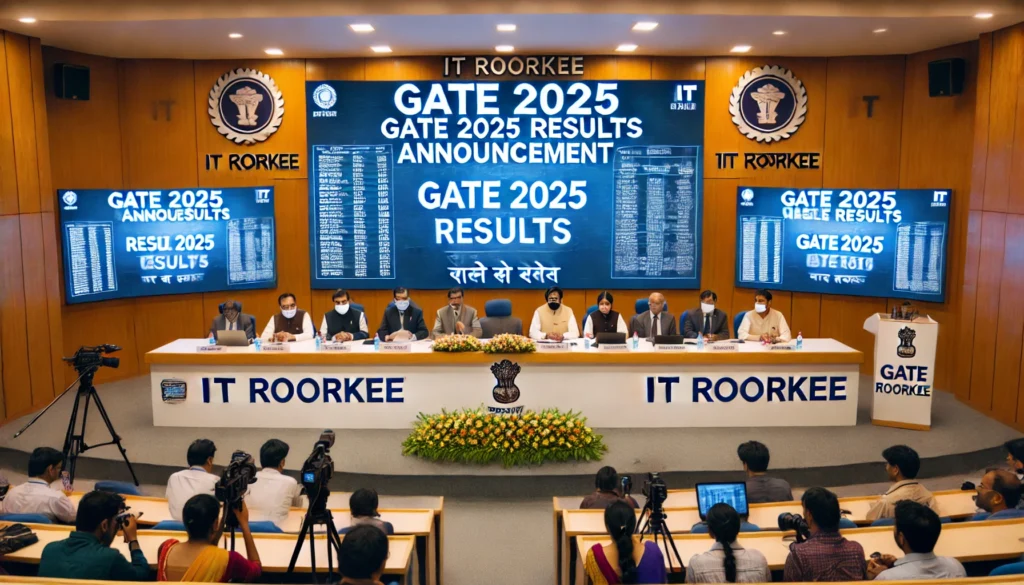 IIT Roorkee officials have confirmed that the GATE 2025 results will be announced by 7 pm today