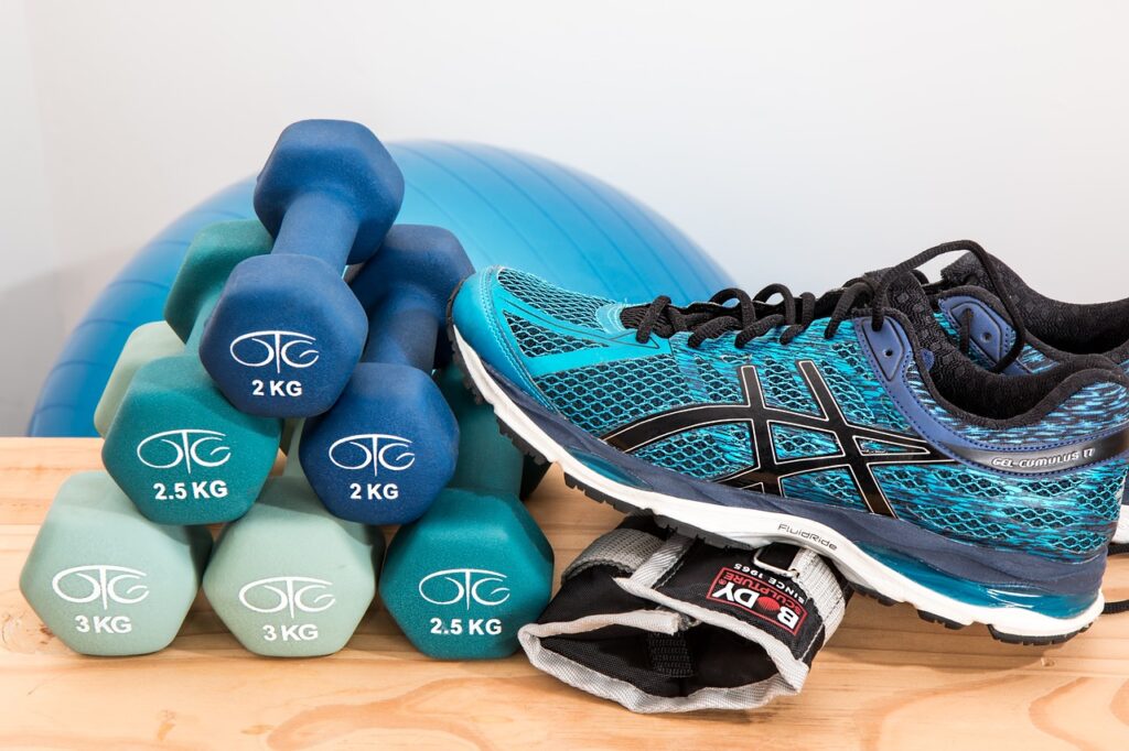 How to Create a Budget-Friendly Home Gym: Your Ultimate Guide 3 dumbbells, shoes, sneakers, rubber shoes, fitness, gym, training, workout, exercise, health, fit, strength, bodybuilding, pilates, trainer, running shoes, cardio vascular, physio therapy, wellness, shoes, shoes, fitness, fitness, fitness, fitness, gym, gym, gym, gym, workout, exercise, exercise, exercise, exercise, exercise, health, health