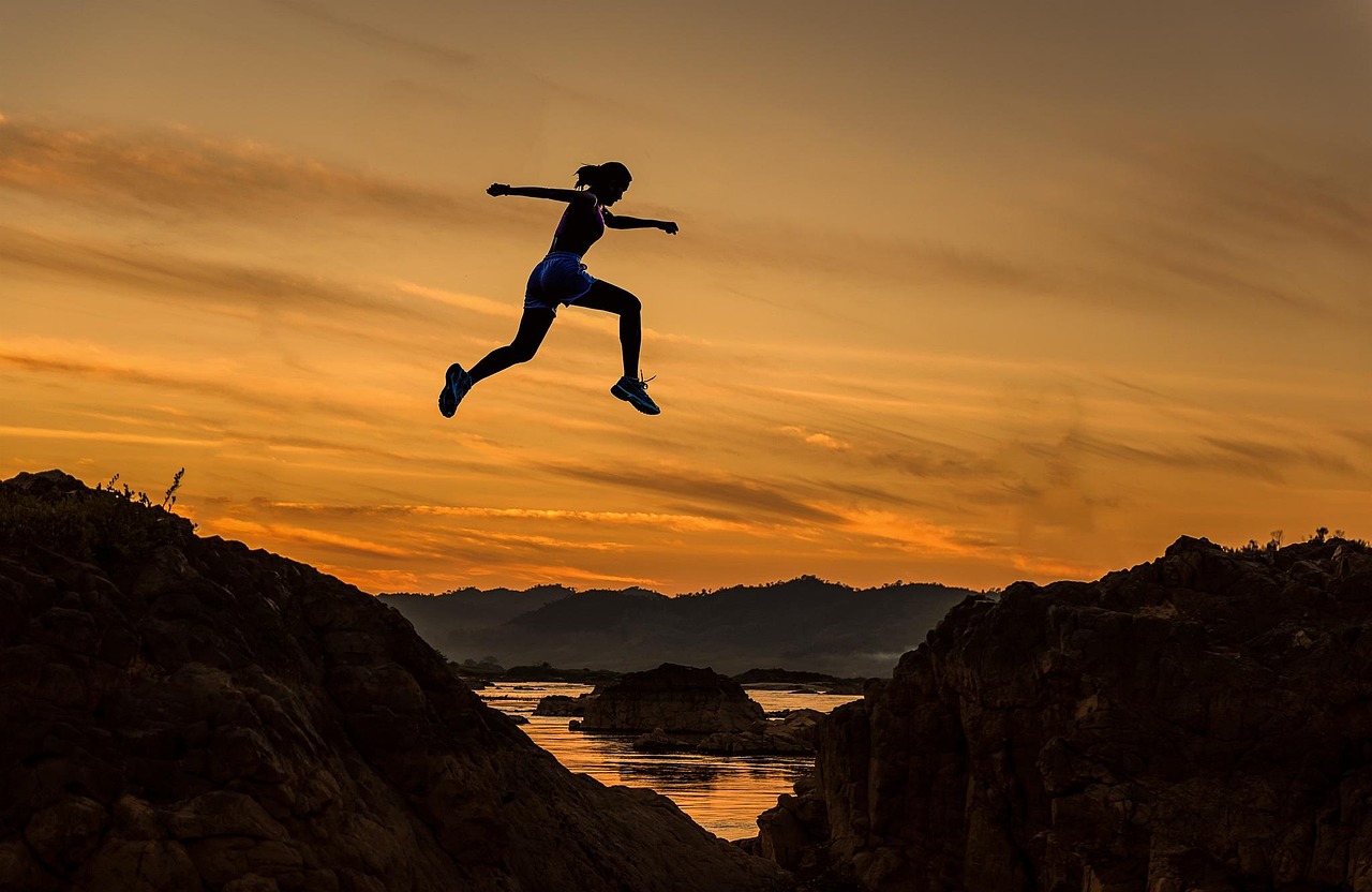achieve, woman, girl, jumping, running, sports, sportive, athletic, athlete, runner, adventure, challenge, competition, courage, dangerous, determination, fast, freedom, enjoy, high, jump, leap, outdoor, over, rush, silhouette, success, nature, successful, sunrise, winner, young, running, running, challenge, courage, jump, success, success, success, success, success