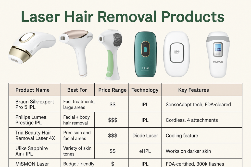 Top 7 Laser Hair Removal Products (2025) | Best At-Home Devices Reviewed 2 Laser Hair Removal Products - 2025